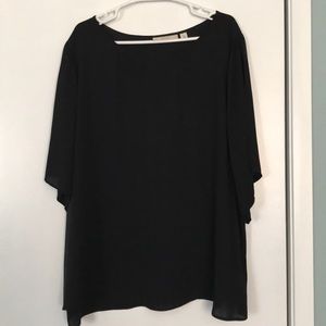 Sejour Black Wide Sleeve Blouse